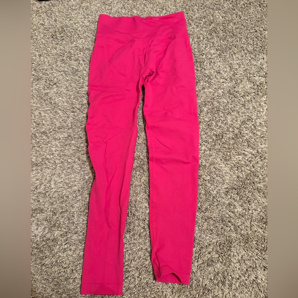 Bright Pink High-Waisted Leggings